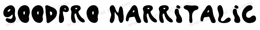 goodpro narritalic字体转换